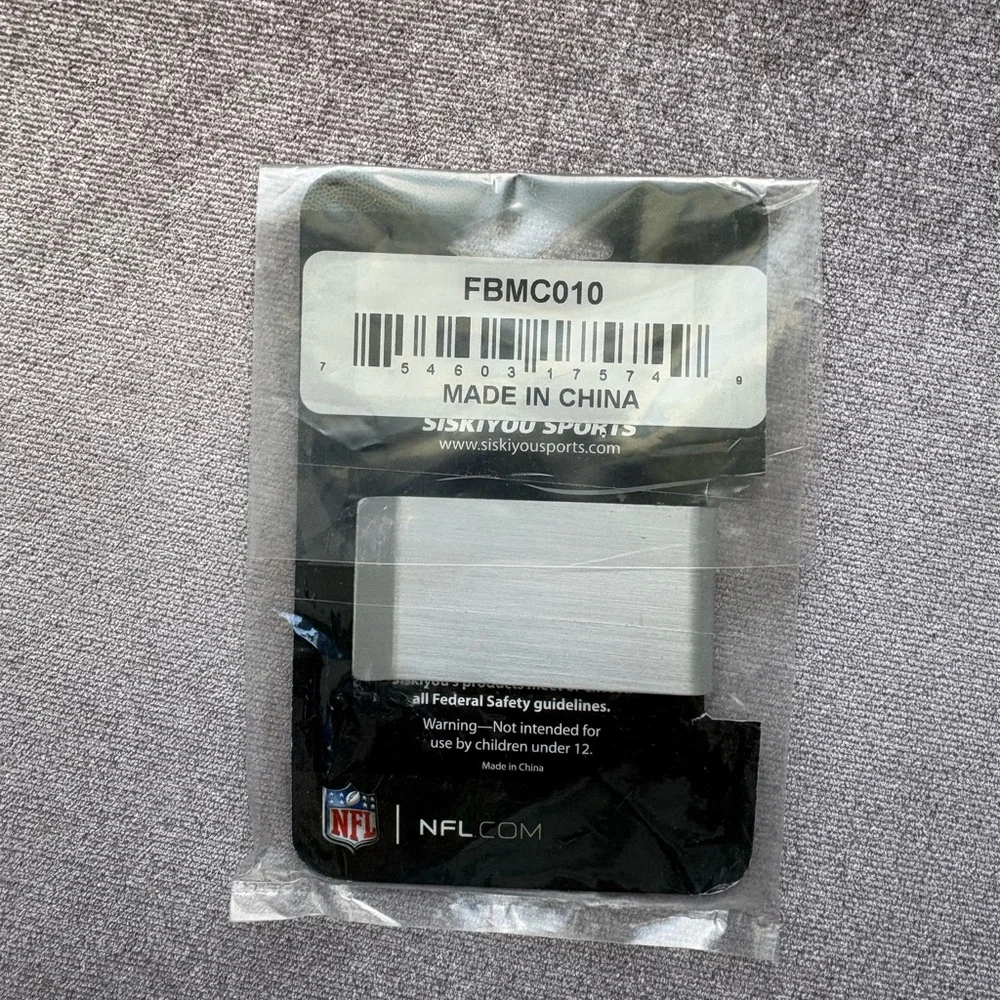 NFL Cincinnati Bengals Silver Money Clip with Orange & Black Logo